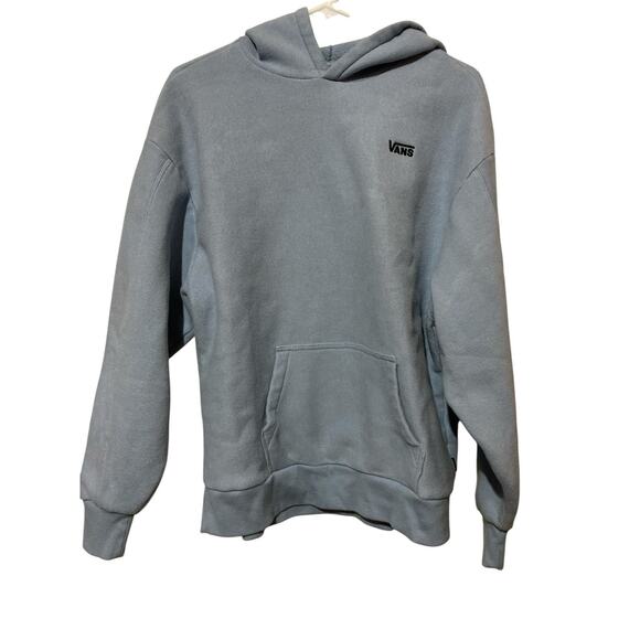 Vans Hoodie Sweatshirt Mens XXS Blue Logo Comfy Oversized Sweats Pullover - Picture 2 of 7